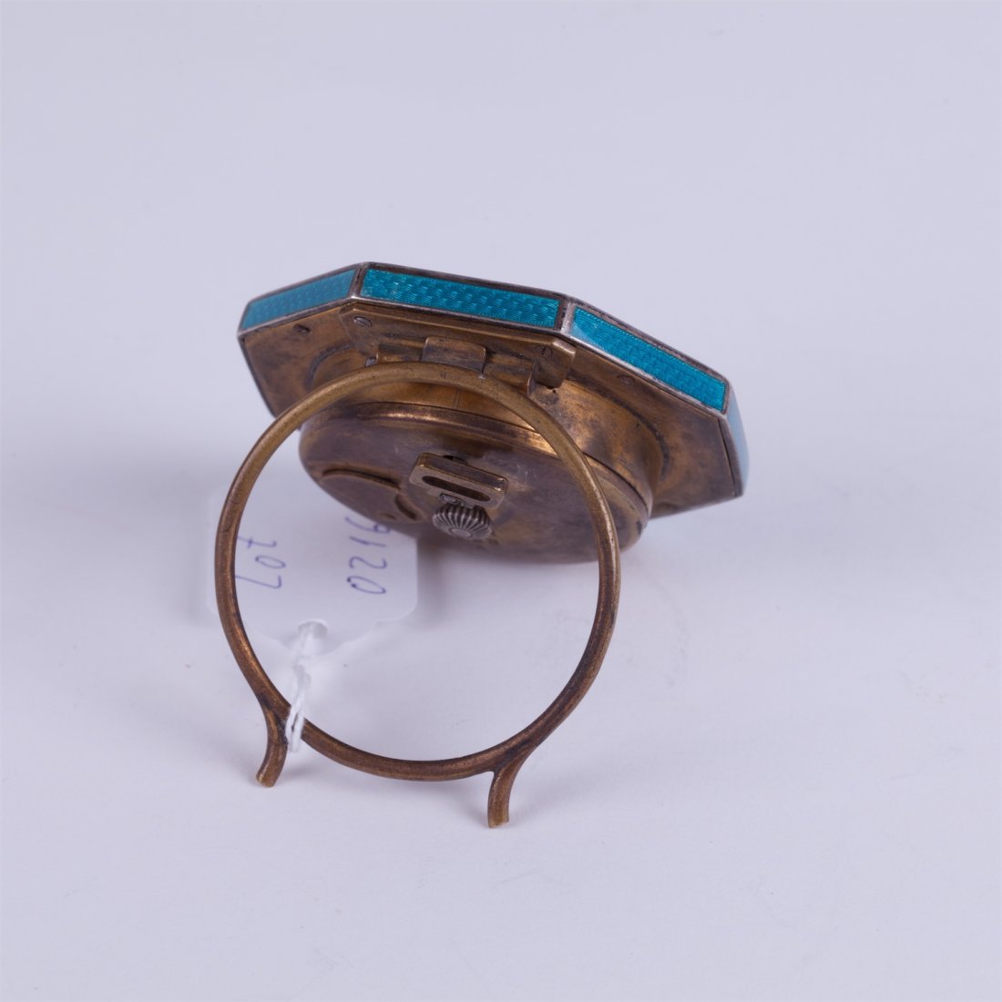Desk clock "Lasneret" with enamel. — image 3