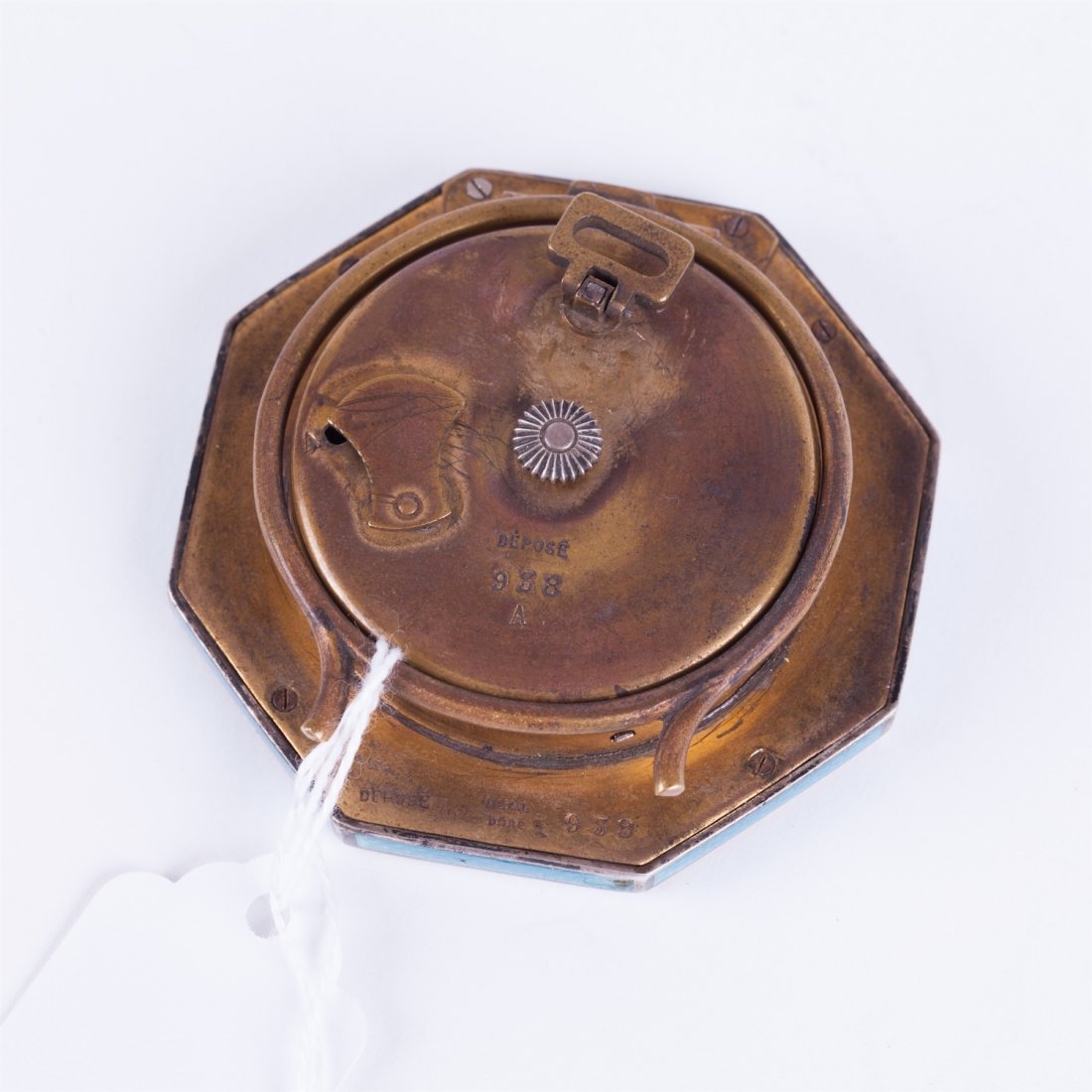 Desk clock "Lasneret" with enamel. — image 4