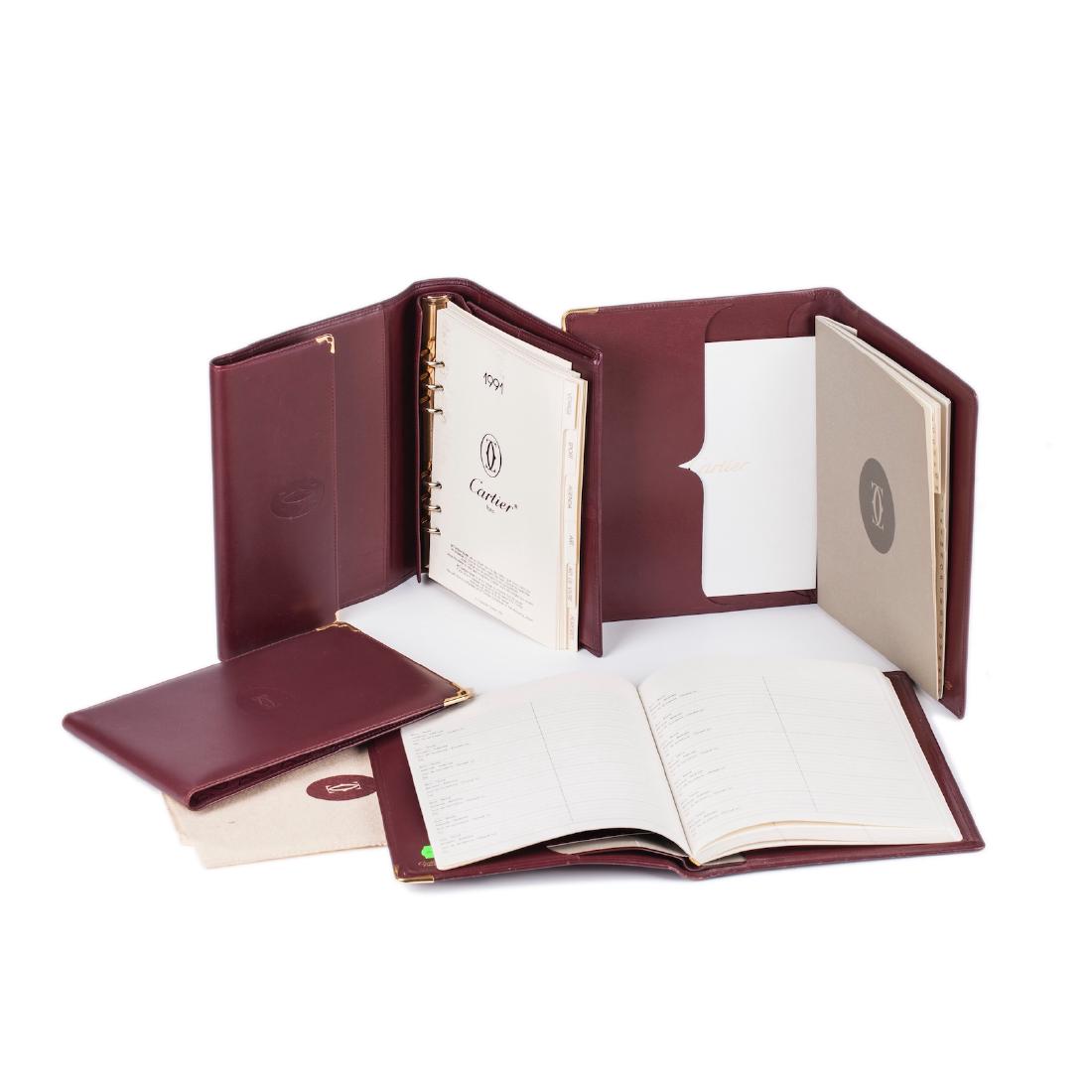 Vintage "Must De Cartier" organizer set of 4 pieces — image 1