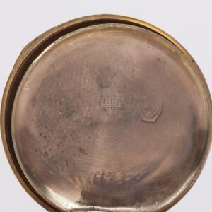 12K gold open face pocket watch with enamel — image 8