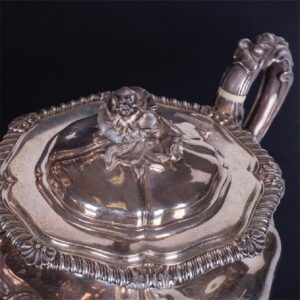 Huge French silver tea set with samovar — image 3