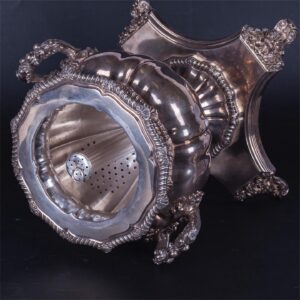 Huge French silver tea set with samovar — image 5