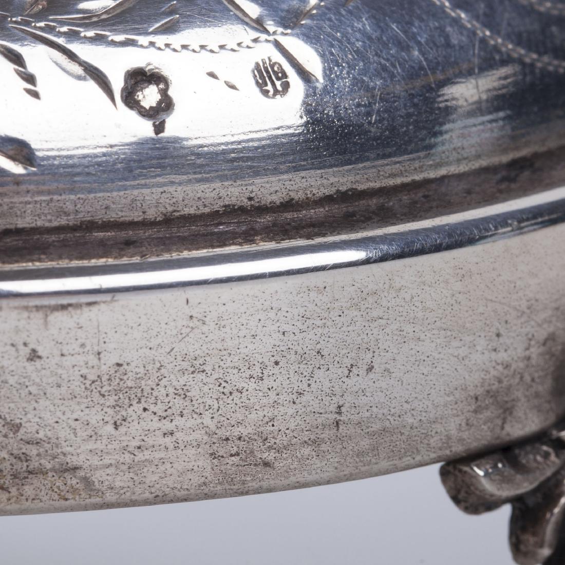 Unusual silver Hanukkah transformable menorah — image 10
