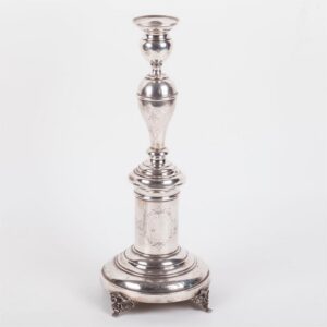 Unusual silver Hanukkah transformable menorah — image 7