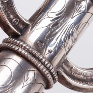 Unusual silver Hanukkah transformable menorah — image 8