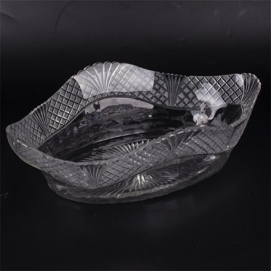 Antique silver jardiniere with glass — image 5