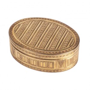 Antique French gilded bronze box — image 1