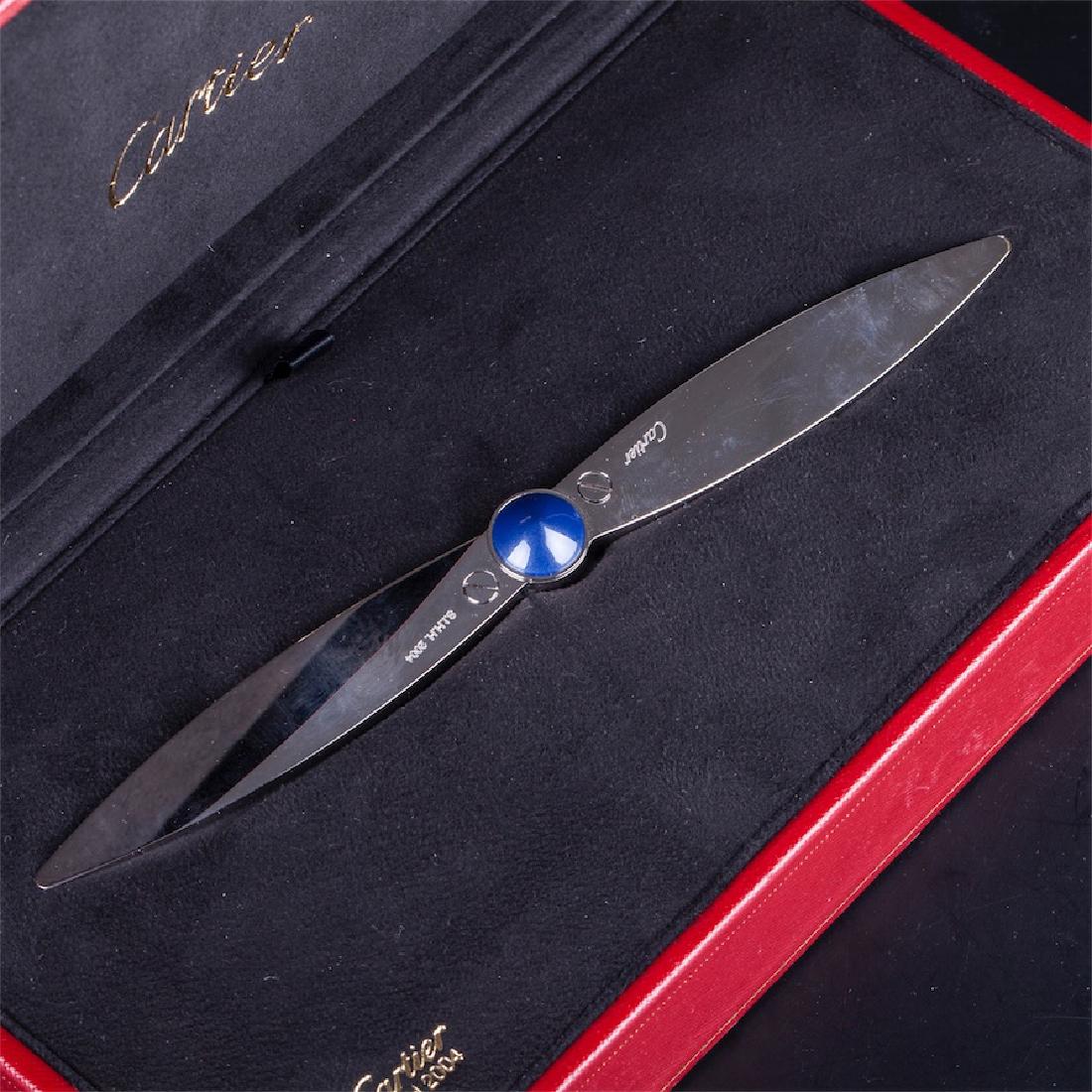 Cartier Santos letter opener shaped as propeller in a — image 3