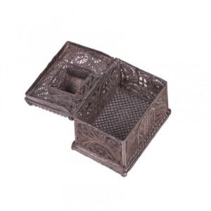 Russian silver filigree box "Teremok" — image 3