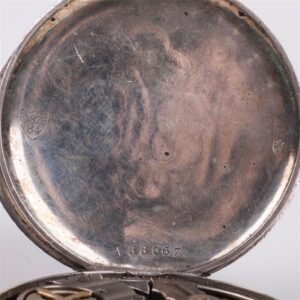 Silver hunter case quarter repeater pocket watch — image 11