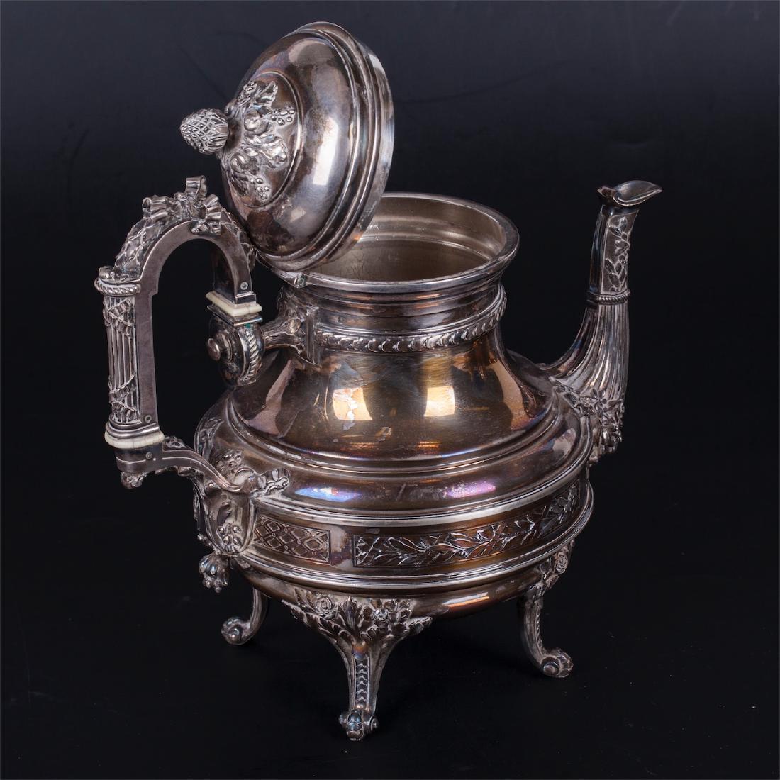 Antique huge silver coffee set in 5 pieces — image 3