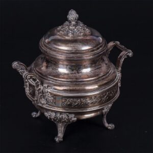 Antique huge silver coffee set in 5 pieces — image 5