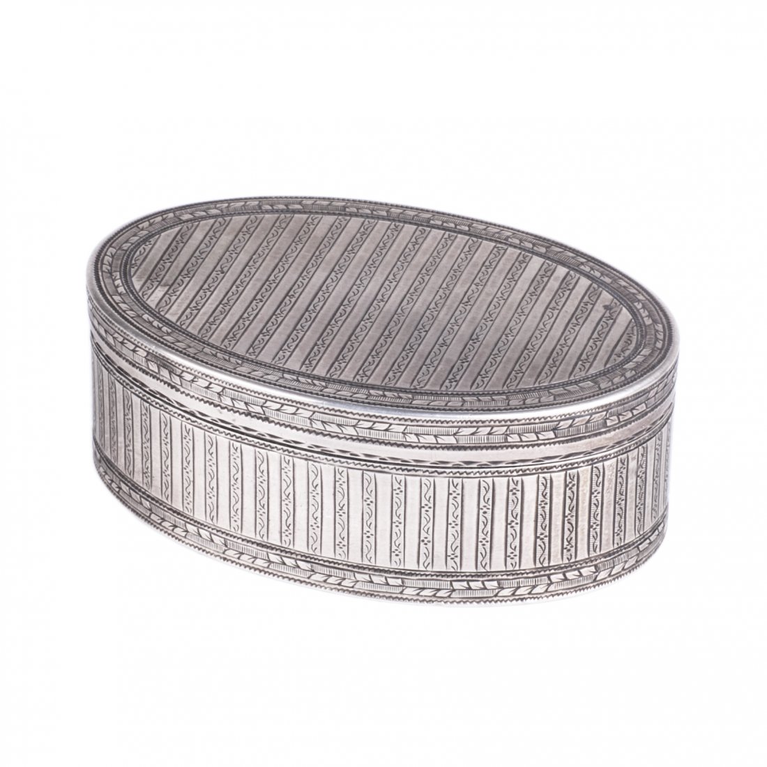 Antique silver jewelry box — image 1