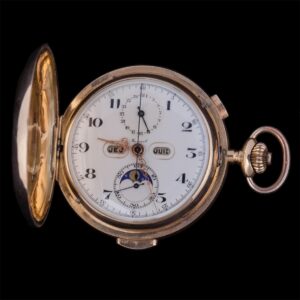 18K gold quarter repeater with chronograph — image 1