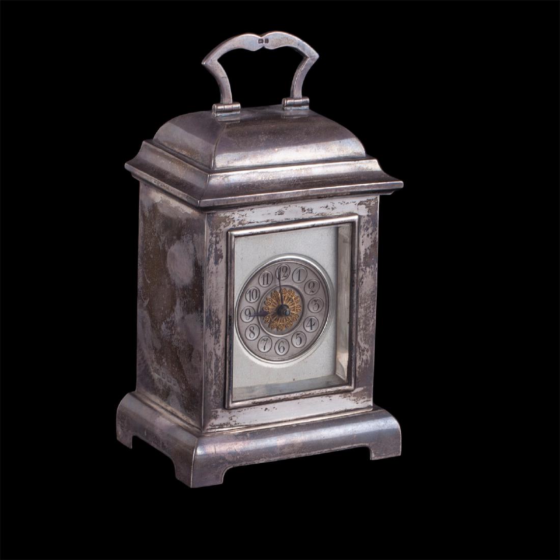 English silver travel clocks, Birmingham — image 1