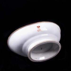 Russian porcelain and gold pattern salad bowl — image 5