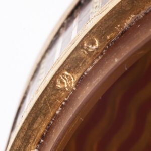Antique 18K gold tortoise shell jewelry box — image 9
