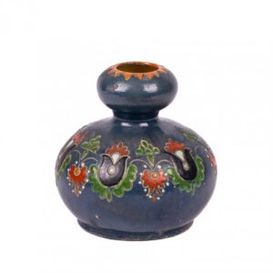 Small faience vase with painting under the cobalt — image 1