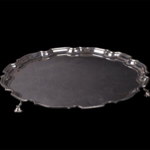 Tiffany silver plate on legs — image 1