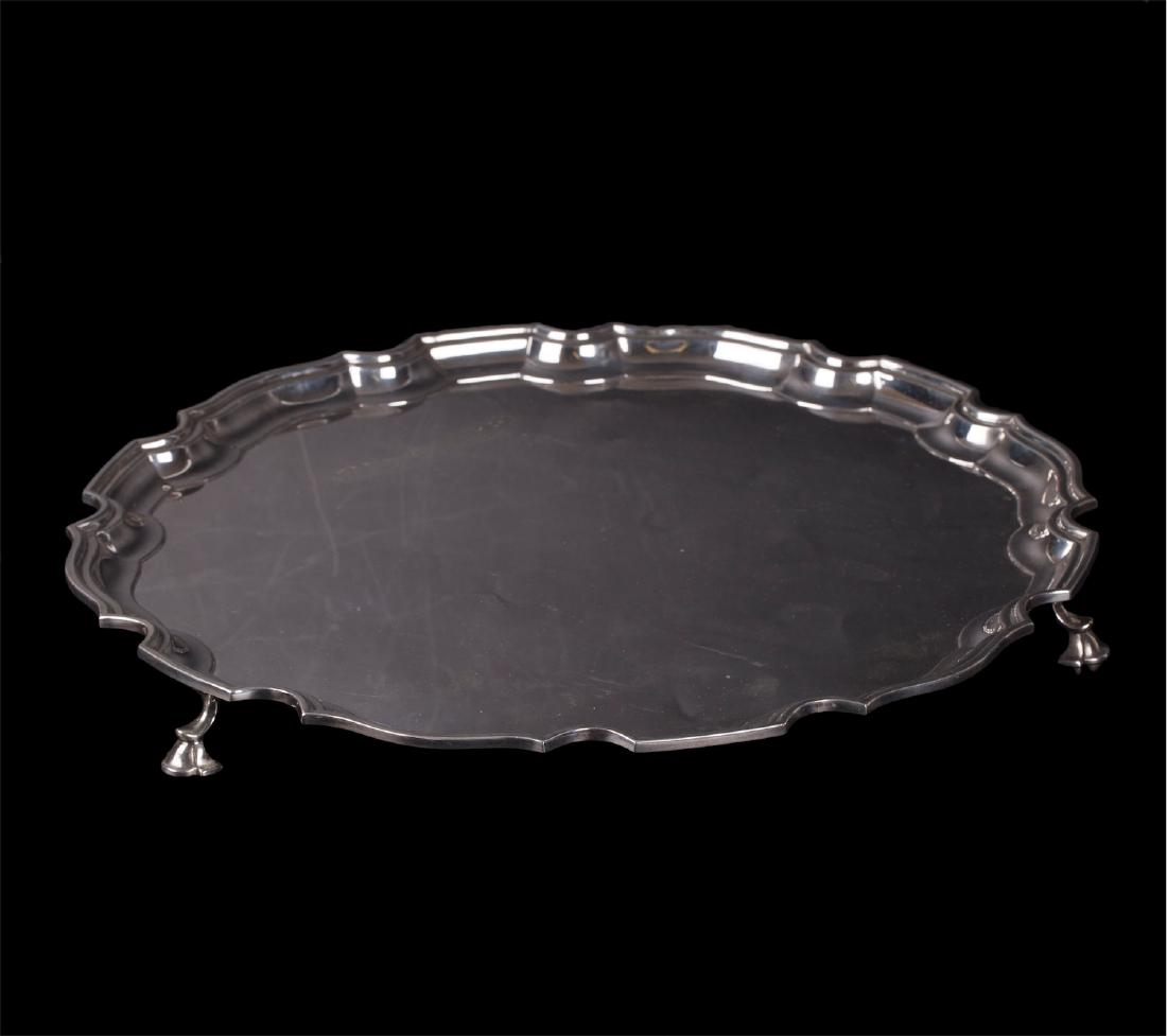 Tiffany silver plate on legs — image 1