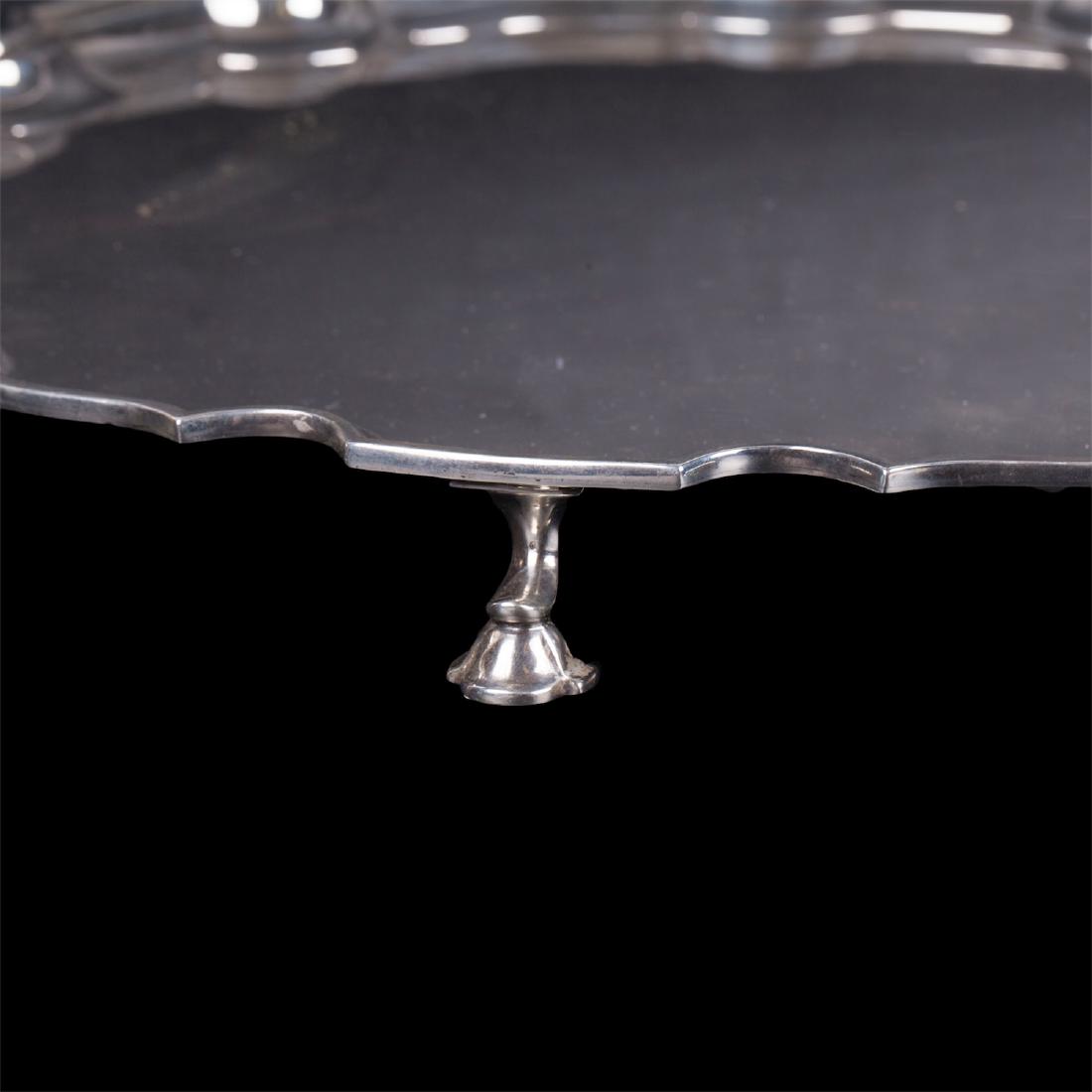 Tiffany silver plate on legs — image 2