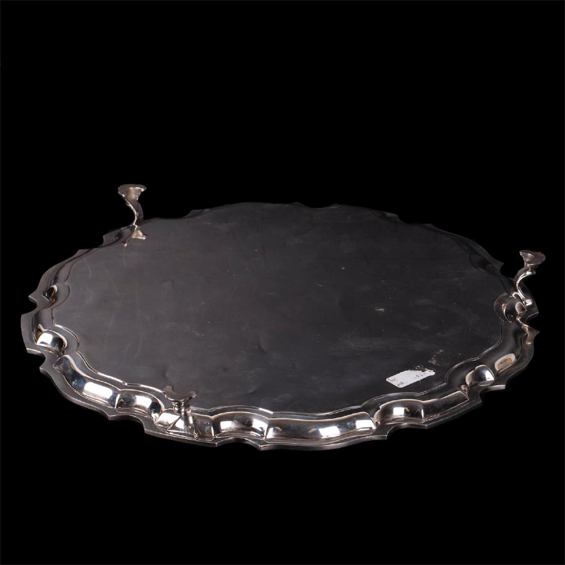 Tiffany silver plate on legs — image 3