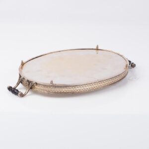 Antique French silver serving tray — image 5