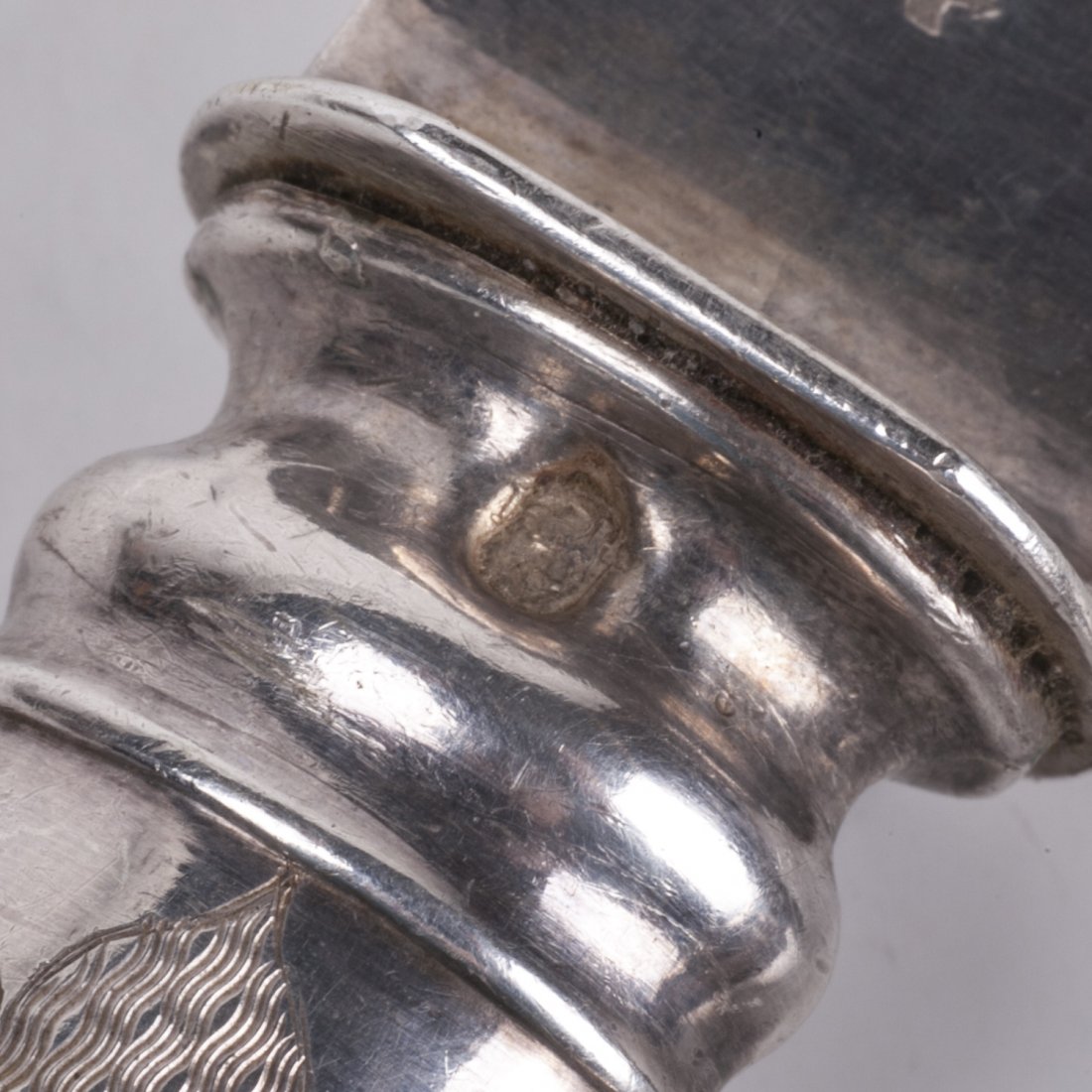 French silver set of 2 pieces for meat — image 4