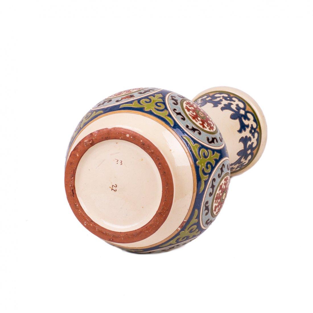 Russian majolika vase with arabesque decor — image 3