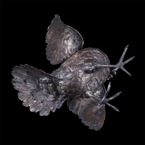 Sterling silver figure of a cock — image 5