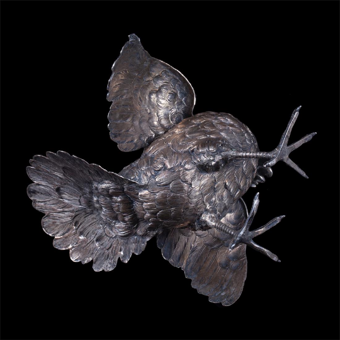 Sterling silver figure of a cock — image 5