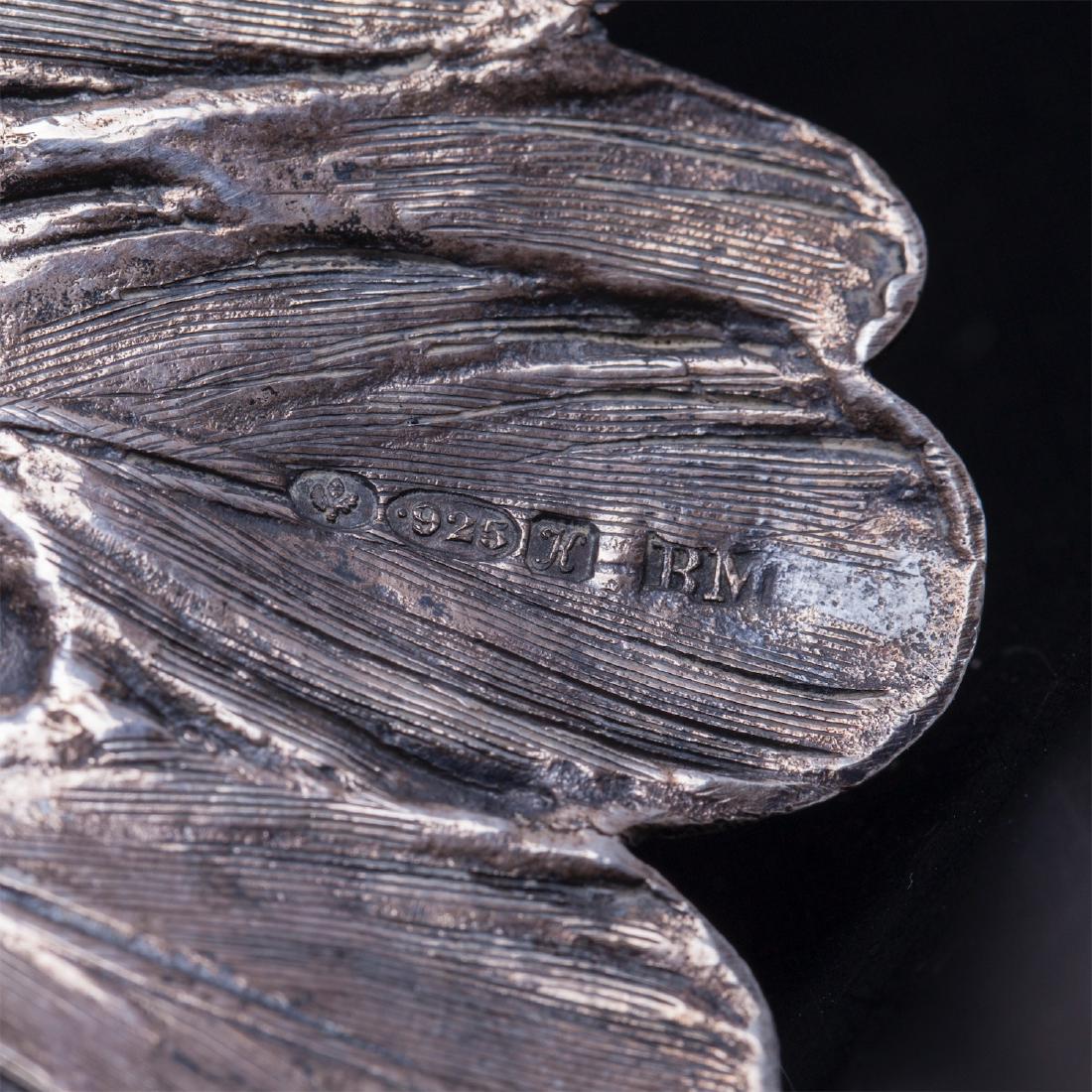 Sterling silver figure of a cock — image 6