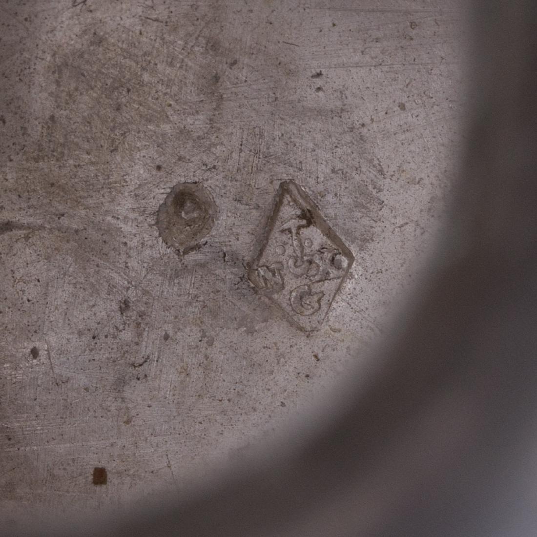 French silver and glass goblet in Empire style — image 10