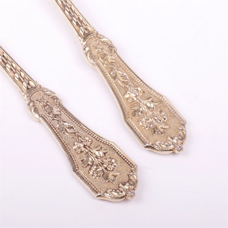 French silver dessert set of 2 pieces. — image 3