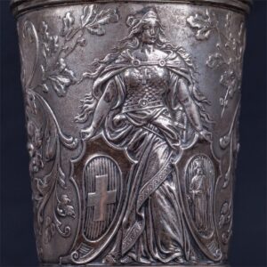 Huge antique German silver goblet — image 2