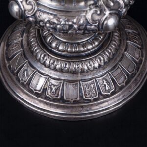 Huge antique German silver goblet — image 5