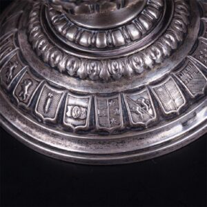 Huge antique German silver goblet — image 6