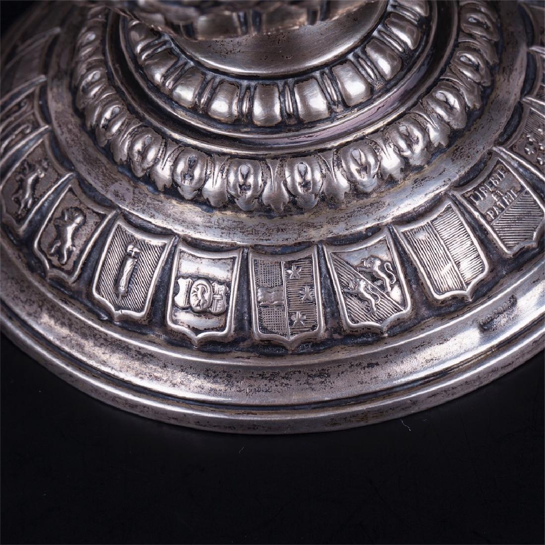 Huge antique German silver goblet — image 6