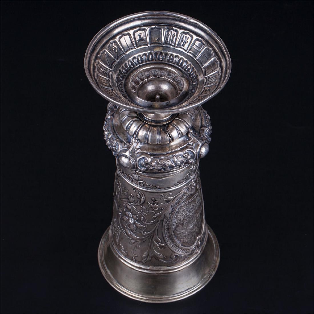 Huge antique German silver goblet — image 8
