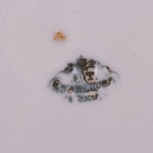 Russian porcelain plate with floral decor — image 3