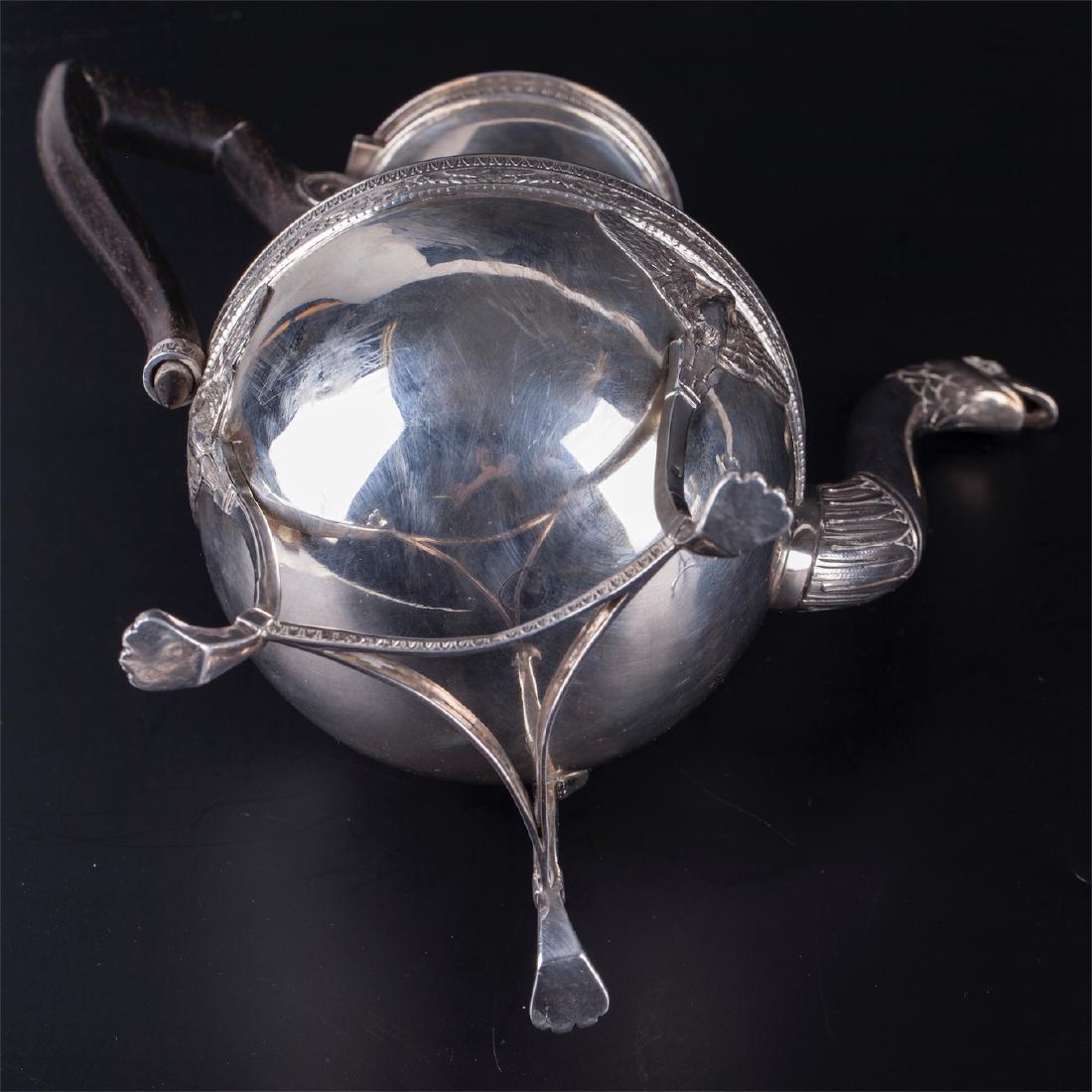 Antique French silver coffee set of 3 parts — image 10