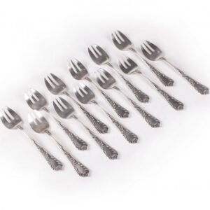 Antique set of 12 forks for oyster — image 1