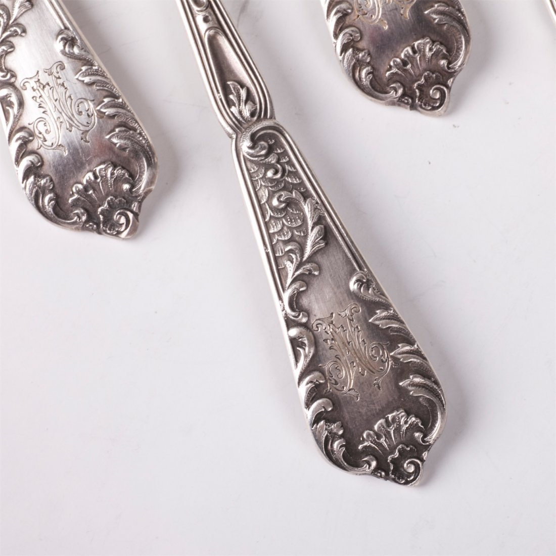 Antique set of 12 forks for oyster — image 4
