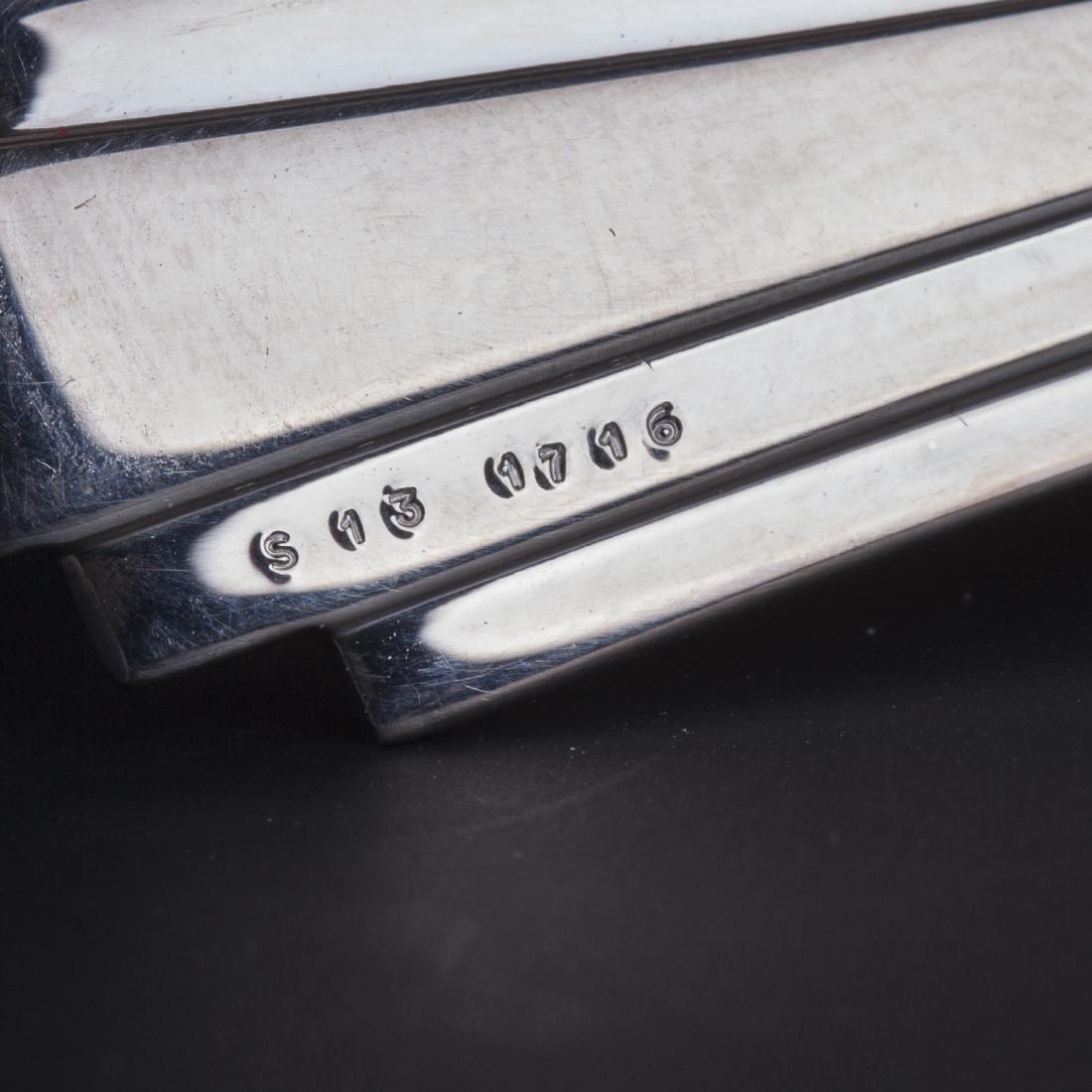 New Cartier 24K set of 6 silver teaspoons with gold — image 5
