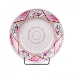 Russian porcelain plate with floral decor — image 1