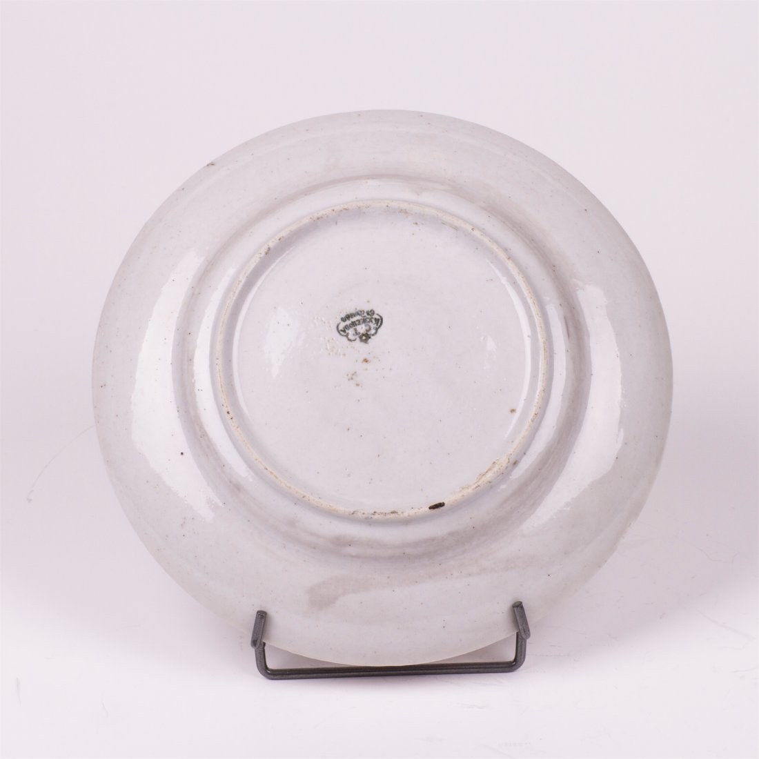 Russian porcelain plate with floral decor — image 2