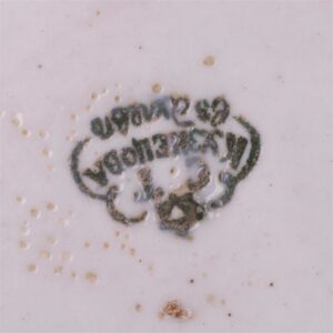 Russian porcelain plate with floral decor — image 3