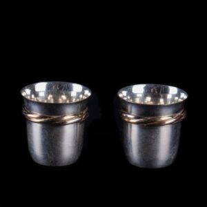 A pair of Cartier shot glasses — image 1