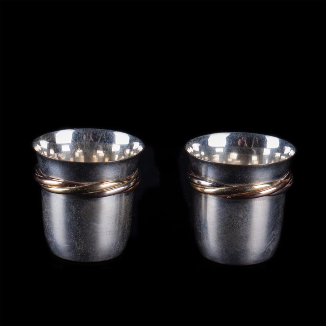 A pair of Cartier shot glasses — image 1