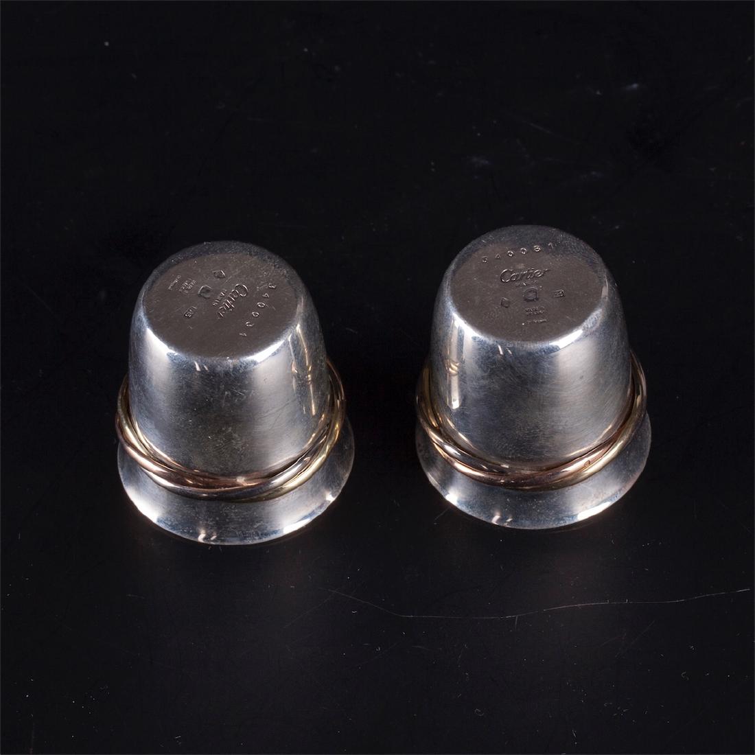 A pair of Cartier shot glasses — image 2
